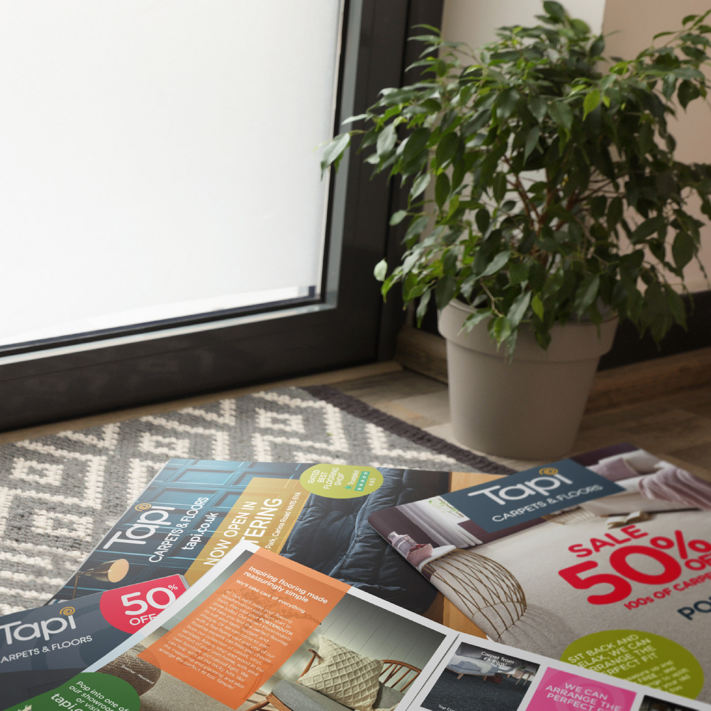 Tapi Carpets door drop